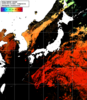 NOAA人工衛星画像:日本全域, 1日合成画像(2025/09/10UTC)