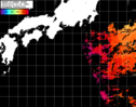 NOAA人工衛星画像:黒潮域, パス=20250912 10:16 UTC