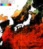 NOAA人工衛星画像:日本全域, 1日合成画像(2025/09/13UTC)