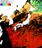 NOAA人工衛星画像:日本全域, 1日合成画像(2025/09/14UTC)