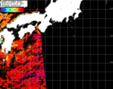 NOAA人工衛星画像:黒潮域, パス=20250915 12:35 UTC