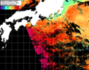 NOAA人工衛星画像:黒潮域, パス=20250916 10:32 UTC