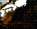 NOAA人工衛星画像:黒潮域, パス=20250917 00:32 UTC