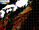 NOAA人工衛星画像:黒潮域, パス=20250918 00:12 UTC
