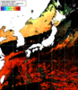 NOAA人工衛星画像:日本全域, 1日合成画像(2025/09/25UTC)