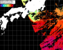 NOAA人工衛星画像:黒潮域, パス=20251001 10:23 UTC