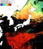 NOAA人工衛星画像:日本全域, 1日合成画像(2025/10/03UTC)