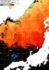 NOAA人工衛星画像:日本海, 1日合成画像(2025/10/03UTC)
