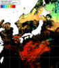 NOAA人工衛星画像:日本全域, 1日合成画像(2025/10/04UTC)
