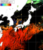NOAA人工衛星画像:日本全域, 1日合成画像(2025/10/05UTC)