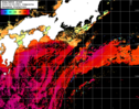 NOAA人工衛星画像:黒潮域, 1日合成画像(2025/10/06UTC)