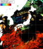 NOAA人工衛星画像:日本全域, 1日合成画像(2025/10/07UTC)
