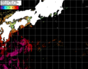 NOAA人工衛星画像:黒潮域, パス=20251007 00:20 UTC