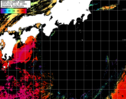 NOAA人工衛星画像:黒潮域, パス=20251008 11:18 UTC
