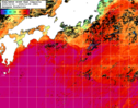 NOAA人工衛星画像:黒潮域, 1週間合成画像(2025/10/02～2025/10/08UTC)
