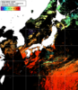 NOAA人工衛星画像:日本全域, 1日合成画像(2025/10/09UTC)