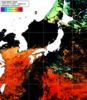 NOAA人工衛星画像:日本全域, 1日合成画像(2025/10/10UTC)
