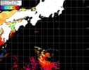 NOAA人工衛星画像:黒潮域, パス=20251010 12:18 UTC