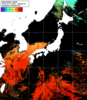 NOAA人工衛星画像:日本全域, 1日合成画像(2025/10/11UTC)