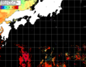 NOAA人工衛星画像:黒潮域, パス=20251011 11:57 UTC