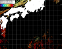 NOAA人工衛星画像:黒潮域, パス=20251012 00:17 UTC