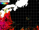 NOAA人工衛星画像:黒潮域, パス=20251012 11:36 UTC