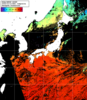 NOAA人工衛星画像:日本全域, 1日合成画像(2025/10/13UTC)