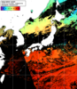 NOAA人工衛星画像:日本全域, 1日合成画像(2025/10/14UTC)