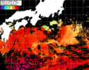 NOAA人工衛星画像:黒潮域, パス=20251014 10:55 UTC
