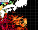 NOAA人工衛星画像:黒潮域, パス=20251015 12:15 UTC