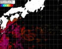 NOAA人工衛星画像:黒潮域, パス=20251016 00:35 UTC