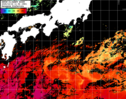 NOAA人工衛星画像:黒潮域, パス=20251016 11:54 UTC