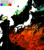 NOAA人工衛星画像:日本全域, 1日合成画像(2025/10/18UTC)