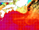 NOAA人工衛星画像:黒潮域, 1週間合成画像(2025/10/12～2025/10/18UTC)