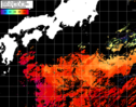 NOAA人工衛星画像:黒潮域, パス=20251019 10:52 UTC