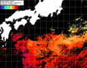 NOAA人工衛星画像:黒潮域, 1日合成画像(2025/10/19UTC)