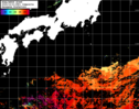 NOAA人工衛星画像:黒潮域, 1日合成画像(2025/10/21UTC)