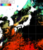 NOAA人工衛星画像:日本全域, 1日合成画像(2025/10/25UTC)