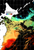 NOAA人工衛星画像:親潮域, 1日合成画像(2025/11/01UTC)