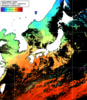 NOAA人工衛星画像:日本全域, 1日合成画像(2025/11/14UTC)
