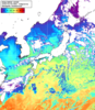NOAA人工衛星画像:日本全域, 1日合成画像(2026/03/09UTC)