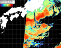 NOAA人工衛星画像:黒潮域, パス=20260407 23:10 UTC