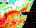 NOAA人工衛星画像:黒潮域, パス=20260408 01:20 UTC