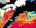 NOAA人工衛星画像:黒潮域, 1日合成画像(2026/04/30UTC)