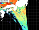 NOAA人工衛星画像:黒潮域, パス=20260807 12:10 UTC