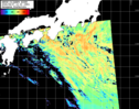 NOAA人工衛星画像:黒潮域, パス=20260807 12:30 UTC