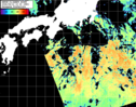 NOAA人工衛星画像:黒潮域, パス=20260812 10:30 UTC