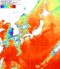 NOAA人工衛星画像:日本全域, 1日合成画像(2026/08/15UTC)