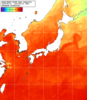 NOAA人工衛星画像:日本全域, 1週間合成画像(2026/08/10～2026/08/16UTC)