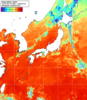 NOAA人工衛星画像:日本全域, 1日合成画像(2026/08/18UTC)
